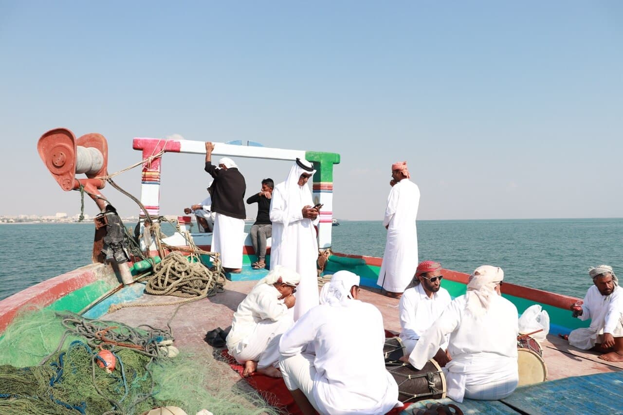 سومین فستیوال خواجه عطا حضور دریا نوردان لارکی / عکاس الیاس حسن پور